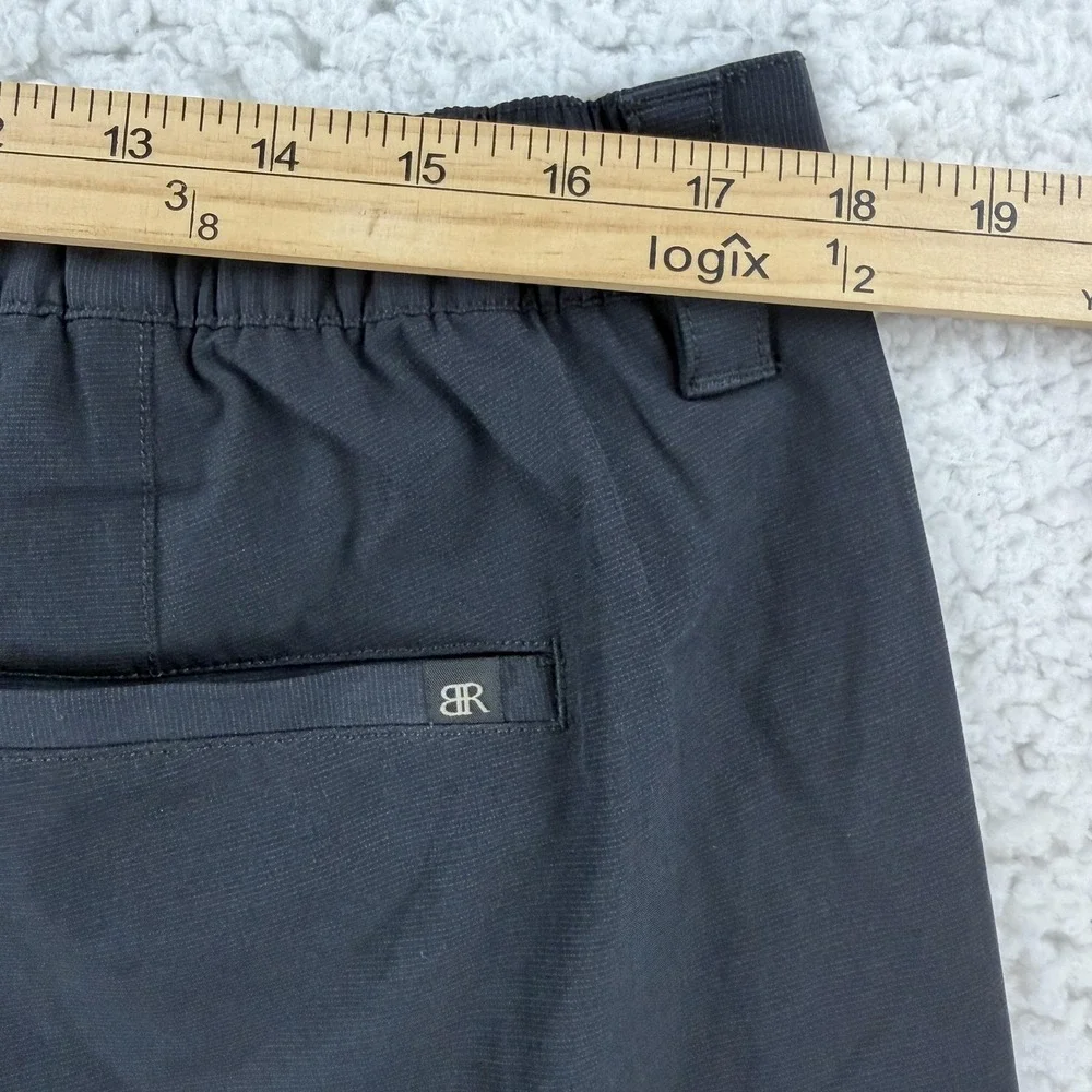 Banana Republic‎ Shorts Mens 38 Black Microfiber Chino Stretch 9